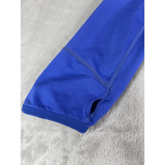 Nike Dri-Fit Women’s Full Zip Blue Athletic Jacket Size Med Thumb Holes Pockets - Picture 3 of 16